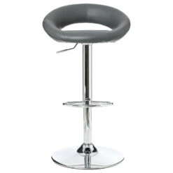 Tabouret De Bar Sasha Gris Atmosphera -Havre de Paix lot 2 tabourets de bar sasha gris 2