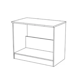 Demeyere Meuble Bas Blanc Sous évier 100 Cm Mammy -Havre de Paix meuble bas blanc sous evier 100 cm mammy 2