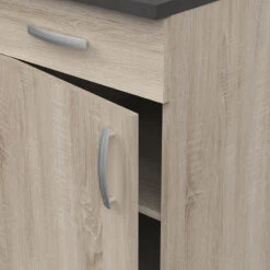 Demeyere Meuble De Cuisine Bas 1 Porte 1 Tiroir 50 Cm Paprika -Havre de Paix meuble de cuisine bas 1 porte 1 tiroir 50 cm paprika 1 2