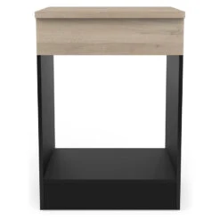 Demeyere Meuble Four 60 Cm Origan Noir Et Bois -Havre de Paix meuble four 60 cm origan noir et bois 1