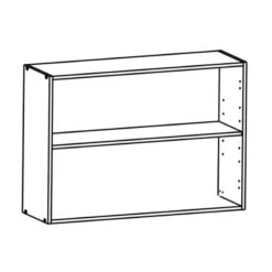 Demeyere Meuble Haut 2 Portes 100 Cm Origan Noir Et Bois -Havre de Paix meuble haut 2 portes 100 cm origan noir et bois 2