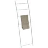 Porte Serviettes échelle En Métal Blanc H150 -Havre de Paix porte serviettes echelle metal blanc 82 cm