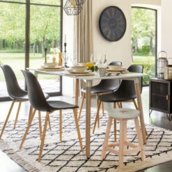 Table à Manger Blanc Roka Atmosphera -Havre de Paix table a manger blanc roka atmosphera 4