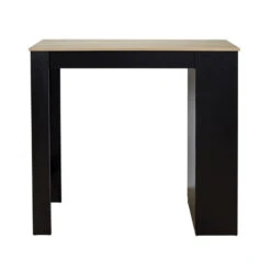 Table De Bar Avec étagères Et Plateau Bois -Havre de Paix table de bar avec etagere plateau bois 5