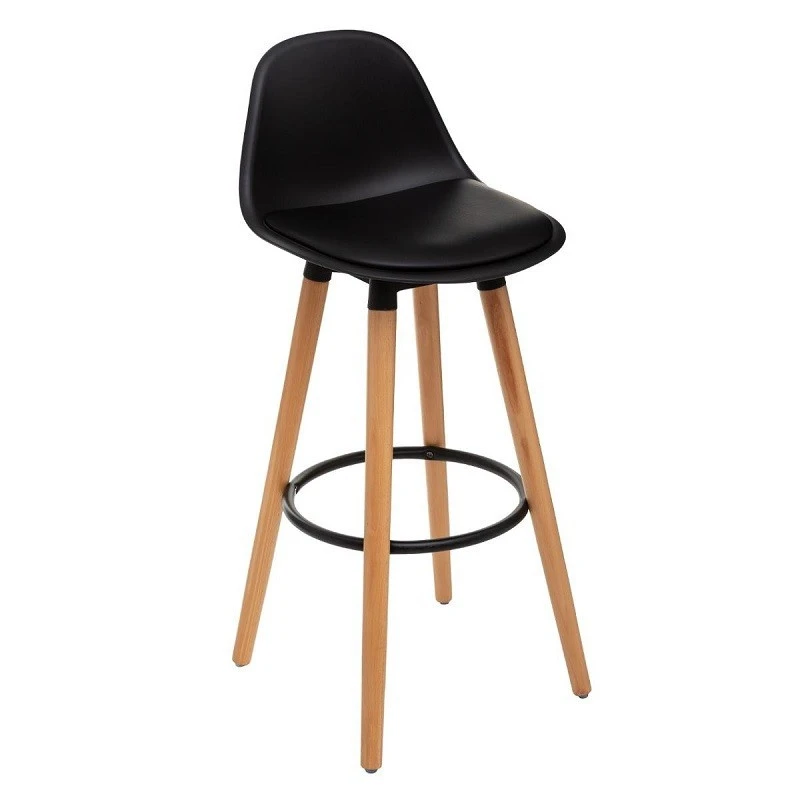 Tabouret Bar Maxon Simili Noir Atmosphera 3 Tabouret Bar Maxon Simili Noir Atmosphera