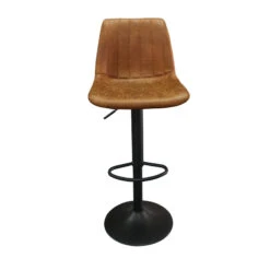 Tabouret De Bar Barcelona PU Cognac -Havre de Paix tabouret de bar barcelona pu cognac 5