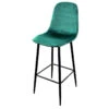 Tabouret De Bar En Velours Vert Pieds Métal Inoui -Havre de Paix tabouret de bar en velours vert pieds metal inou