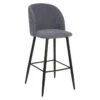 Tabouret De Bar Gris Céleste Pieds Noirs Atmosphera -Havre de Paix tabouret de bar gris celeste pieds noirs atmosphera