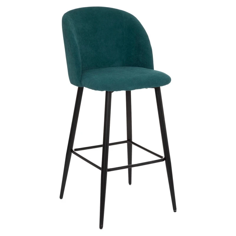 Tabouret De Bar Jade Céleste Pieds Noirs Atmosphera 3 Tabouret De Bar Jade Céleste Pieds Noirs Atmosphera