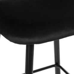Tabouret De Bar Kara Velours Gris Atmosphera -Havre de Paix tabouret de bar kara velours gris atmosphera 1 2