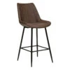 Tabouret De Bar Marron Cognac Olwen Atmosphera -Havre de Paix tabouret de bar marron cognac olwen atmosphera
