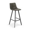 Tabouret De Bar Ozan PU Gris -Havre de Paix tabouret de bar ozan pu gris