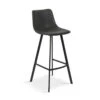Tabouret De Bar Ozan PU Noir -Havre de Paix tabouret de bar ozan pu noir