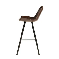 Tabouret De Bar Palmas PU Brun Foncé -Havre de Paix tabouret de bar palmas pu brun fonce 1 5