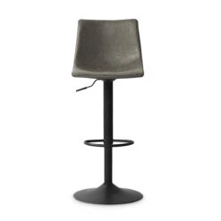 Tabouret De Bar Réglable Trevi PU Gris -Havre de Paix tabouret de bar reglable trevi pu gris 1 3