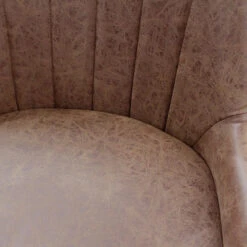 Tabouret De Bar Simili Portland Marron Pieds Métal -Havre de Paix tabouret de bar simili portland marron pieds metal 1