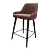 Tabouret De Bar Simili Portland Marron Pieds Métal -Havre de Paix tabouret de bar simili portland marron pieds metal