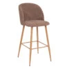 Tabouret De Bar Taupe Céleste Pieds Effet Bois Atmosphera -Havre de Paix tabouret de bar taupe celeste pieds effet bois atmosphera