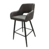 Tabouret De Bar UDC8289 Gris Anthracite Pieds Métal -Havre de Paix tabouret de bar udc8289 gris anthracite pieds metal