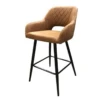 Tabouret De Bar UDC8289 Marron Pieds Métal -Havre de Paix tabouret de bar udc8289 marron pieds metal