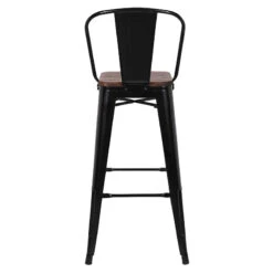 Tabouret De Bar Oscar Orme Antique Et Noir -Havre de Paix tabouret de bar victoria orme antique et noir 3