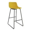 Tabouret Haut Cholo Tissu Jaune -Havre de Paix tabouret haut cholo tissu jaune