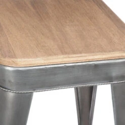 Tabouret Haut Joris Métal Gris Atmosphera -Havre de Paix tabouret haut joris metal gris atmosphera 1