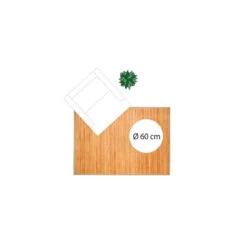 Tapis Latte Bambou 120x170cm Naturel Atmosphera -Havre de Paix tapis latte bambou 120x170cm naturel 2