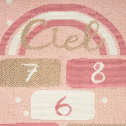 Tapis Marelle Rose 80x152 Cm Atmosphera -Havre de Paix tapis marelle rose 80x152 cm atmosphera 1 2