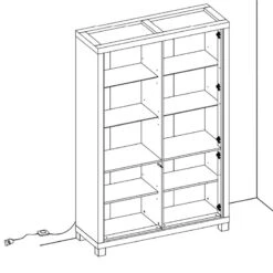 Vitrine 2 Portes + 2 Portes Vitrées Dijon -Havre de Paix vitrine 2 portes 2 portes vitrees dijon 1 6