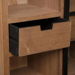 Vitrine Porte Coulissante Danik 2 Tiroirs Atmosphera -Havre de Paix vitrine porte coulissante danik 2 tiroirs atmosphera 4