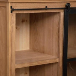 Vitrine Porte Coulissante Danik 2 Tiroirs Atmosphera -Havre de Paix vitrine porte coulissante danik 2 tiroirs atmosphera 5